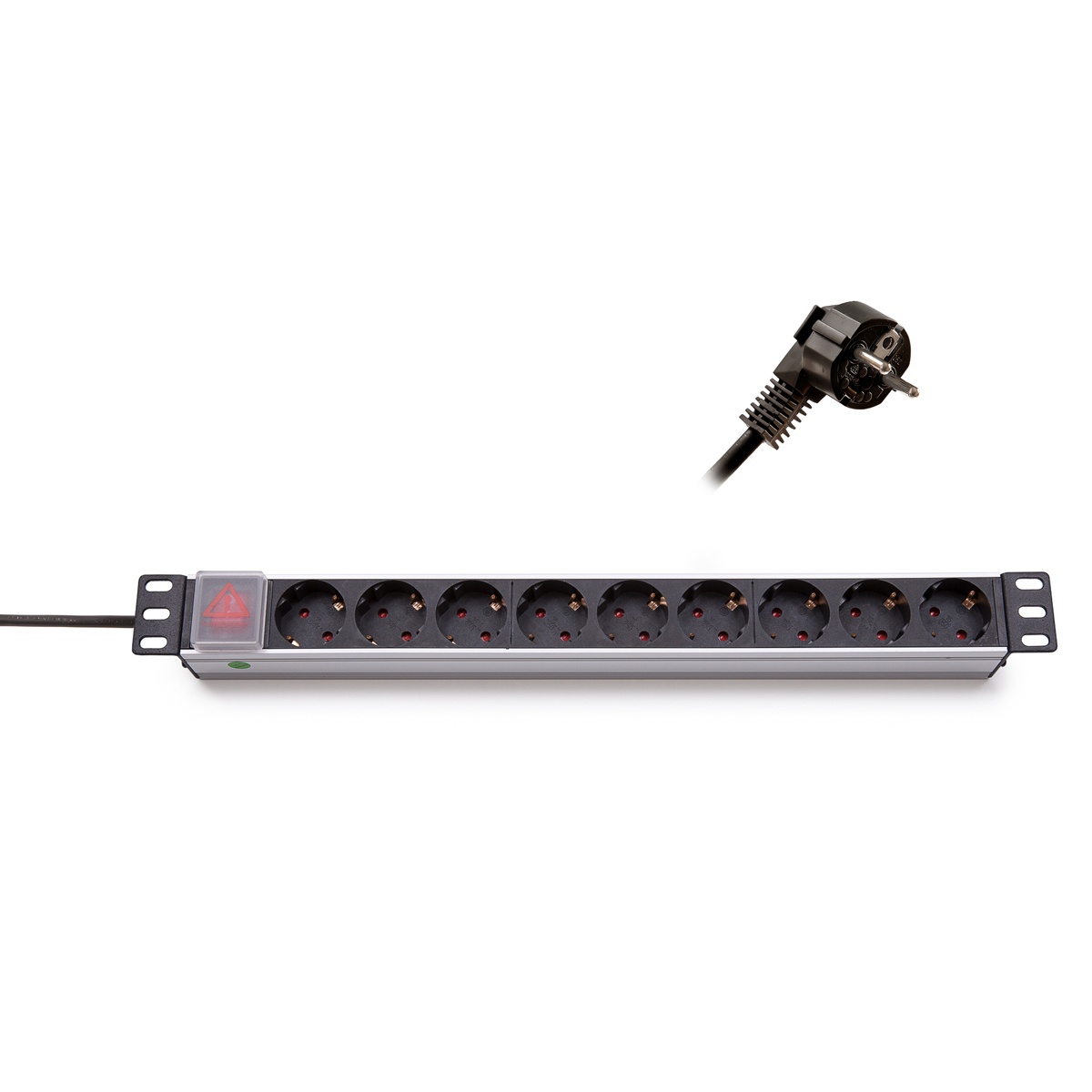 Keline rozvodn&yacute; panel 19", 9 x 230V Schuko